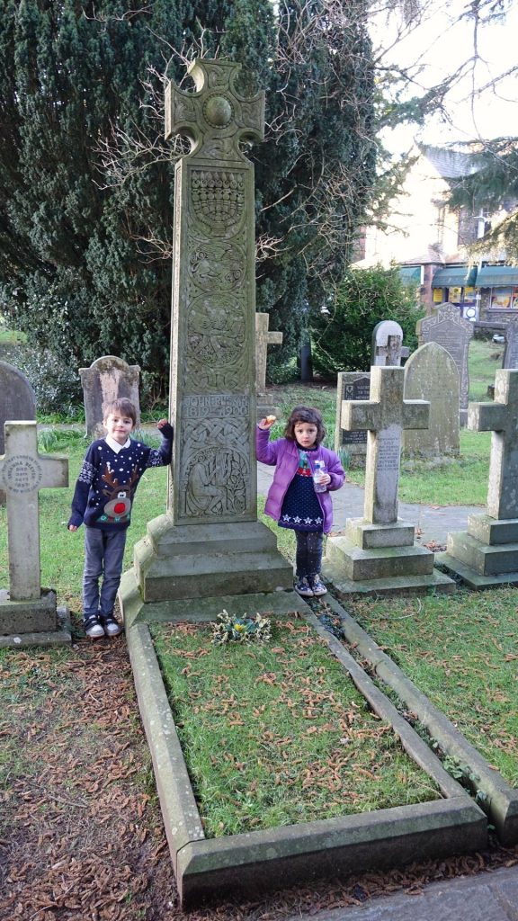 JOHN RUSKIN Edinburgh - my famous ancestor, read my story 23 John Ruskin Grave John Ruskin's Grave Coniston family tree living descendants